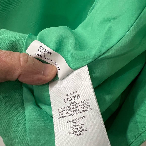 Express Double Breasted Green Hourglass Blazer size 10 - Picture 6 of 7